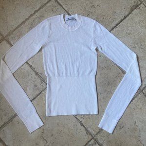 T by Alexander Wang Size S Off White Viscose Knit Top